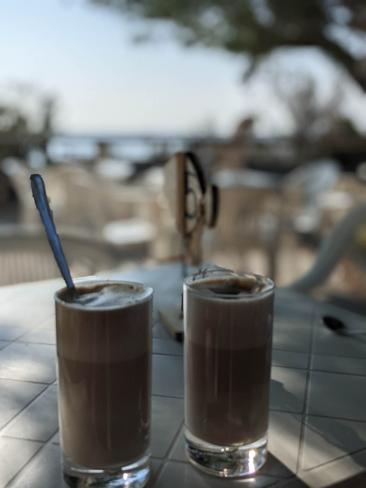 A café stop along the Ligurian coast path near Imperia