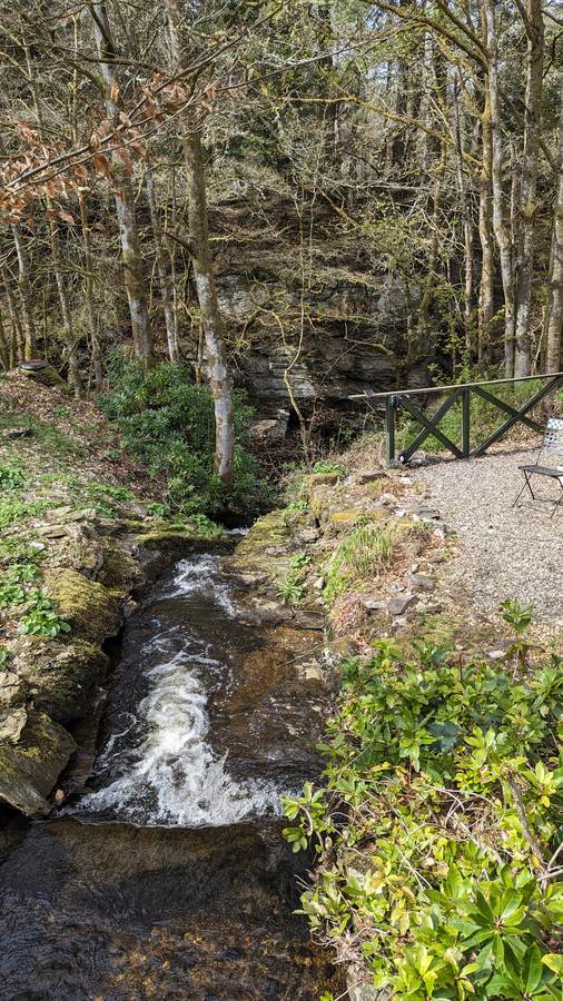 A small waterfall on a stream near Killin